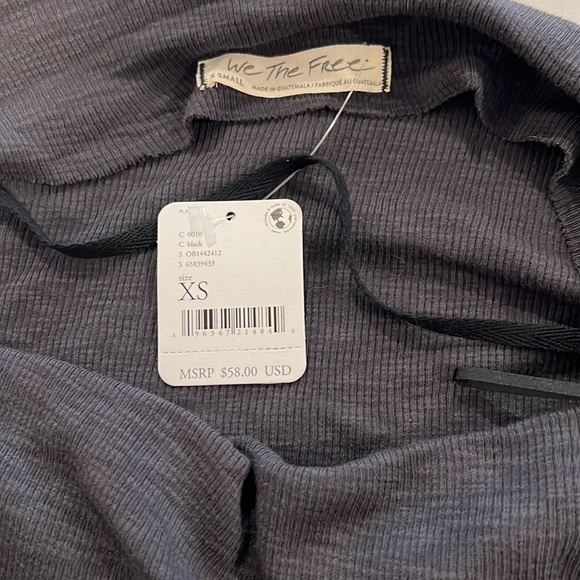 NWT We the Free slanted long sleeve shirt - Picture 3 of 4